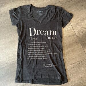 Black Graphic V-Neck T-Shirt